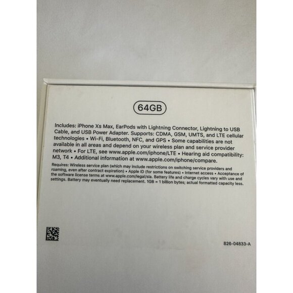 BOX ONLY 64GB iPhone Xs Max Gold Apple 🍎 Used - Picture 6 of 9